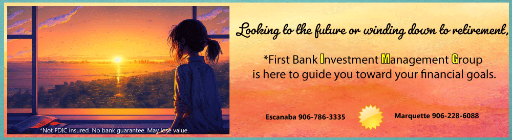 Looking to the future or winding down to retirement, IMG  is here to guide you toward your financial goals.  Graphic of a young girl looking out a window towards a sunrise. 